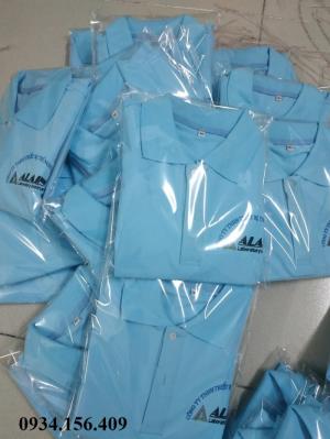 ổ cắt may áo thun đồng phục công ty bình dương