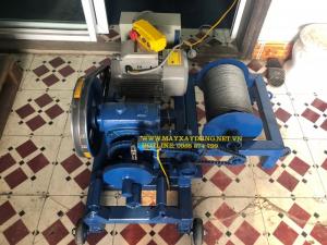 Máy tời xây dựng kết hợp bẻ mỏ sắt phi 25 rất hiệu quả (2 or 1)