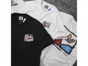 Áo thun nam adidas cao cấp logo đỏ xanh mặt trước sau