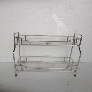 KỆ GIA VỊ 2 TẦNG ỐNG INOX 304- KO2T50I3- 15x20