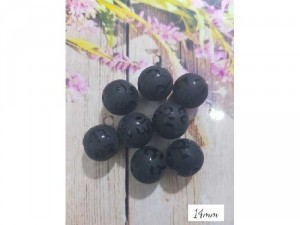 VÒNG ĐÁ ĐEN NHÁM 14mm