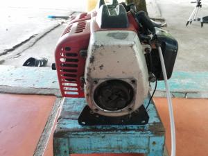 Đầu máy cắt cỏ 2 xi lanh tự chế