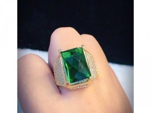 Nhẫn Nam Đính Đá Mạ Vàng