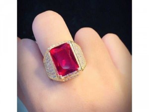 Nhẫn Nam Đính Đá Mạ Vàng