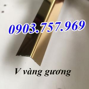 Nẹp v vàng gương, nẹp V inox, nẹp V15 vàng gương, nẹp V inox nguyên chất