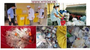 Máy nghiền xay cắt rác thải y tế bệnh viện, Hitech-2t600P30