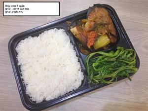Hộp nhựa 3 ngăn dùng một lần TP.HCM