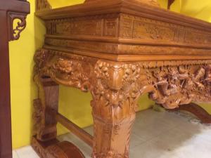 Sập thờ tứ linh chân 20
