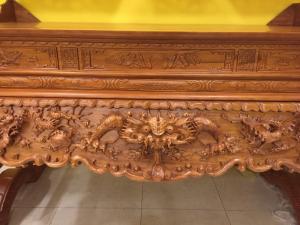 Sập thờ tứ linh chân 20