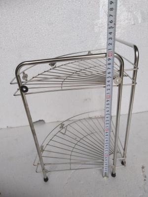 Kệ để góc nhà tắm INOX 2 tầng