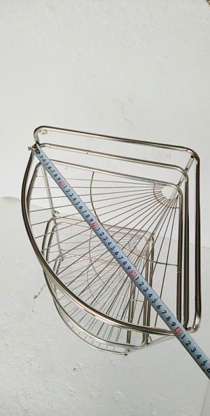 Kệ để góc nhà tắm INOX 3 tầng