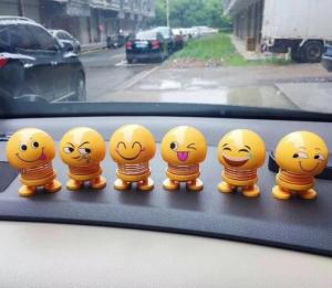 Emoji lò xo lắc đầu, thú nhún mặt cười cảm xúc dễ thương