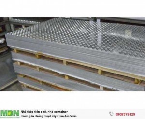 Nhôm gân chống trượt dày 2mm đến 5mm