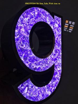 Ứng dụng đá Acrylic trong quảng cáo, Đá Acrylic làm chữ nổi trong quảng cáo, Đá nhân tạo.