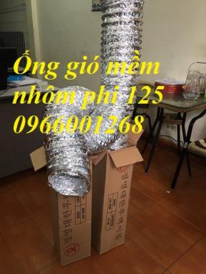 Ống gió mềm nhôm không bảo ôn phi 100,phi 125,phi 150,phi 200...báo giá nhanh