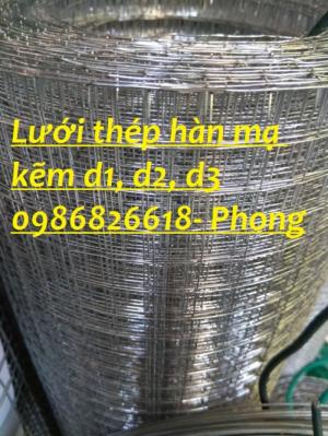 Kho lưới thép hàn mạ kẽm dây 2ly, 3ly dạng cuộn hàng có sẵn