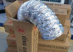 Ống gió mềm nhôm, Vải Tarpaulin, Vải Fiber đa dạng kích thước từ 75mm đến 500mm