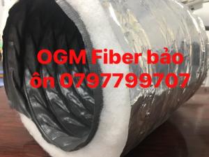 Ống gió mềm nhôm, Vải Tarpaulin, Vải Fiber đa dạng kích thước từ 75mm đến 500mm