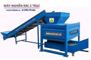 Máy nghiền rác thải sinh hoạt dạng 2 trục - Hitech2CR800