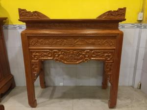 Bàn thờ ngũ phúc gỗ gõ đỏ