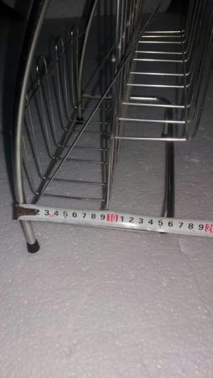 KỆ ĐỂ BÁO 2 TẦNG INOX-KB02