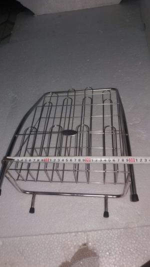 KỆ ĐỂ BÁO 2 TẦNG INOX-KB02