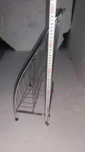 KỆ ĐỂ BÁO 2 TẦNG INOX-KB02