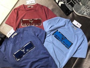 Áo thun nam cao cấp cổ tròn xuất khẩu armani jeans có size lớn trên 80kg