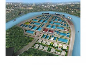 Bán 5,55ha đất tại khu công nghiệp Soài Rạp,thị trấn Vàm Láng,Gò Công Đông,Tiền Giang