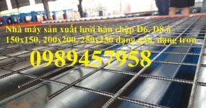 Sản xuất lưới thép hàn phi 8 ô 150x150, 200x200 lưới gân