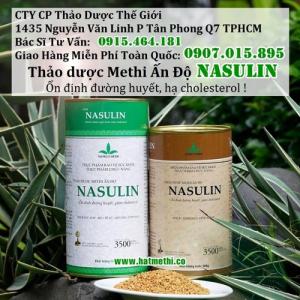 Thảo dược Methi Nasulin ổn đình đương huyết, trị tiểu đường, mỡ máu