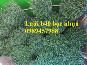 Lưới bọc nhựa b40 làm hàng rào
