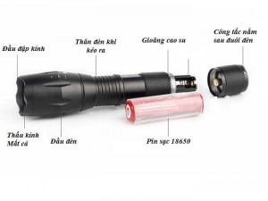 Đèn Pin Sạc Zoom A100