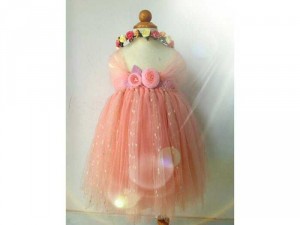 Đầm công chúa, vòng hoa cho bé