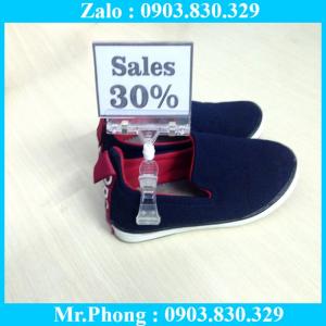 Kẹp nhưa trưng bày đòi hỏi phải có tính thẩm mỹ cao, phù hợp cho các chương trình quảng cáo, cho các event của công ty, nội dung quảng bá thay đổi nhiều,