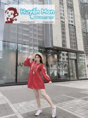 Đầm thổ cẩm thêu