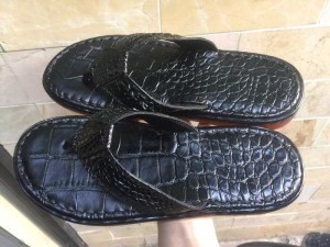 DÉP XỎ NGÓN DA CÁ SẤU THẬT