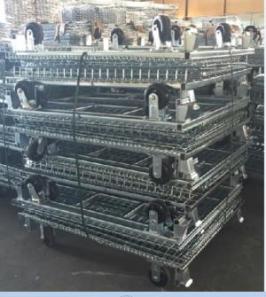 Pallet Lưới, Mesh Pallet, Pallet Lưới Xếp Chồng Chứa Vải