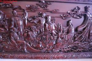 Tranh Gỗ Bát Tiên Hội Tụ