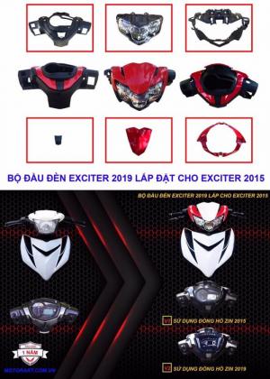 Bộ đầu đèn Ex 150 2019 Full thay cho EXCITER 150 2015 - 2018