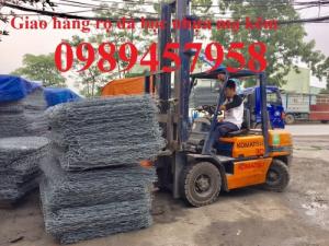 Rọ thép chống sạt lở bờ sông, rọ đá kè hồ mạ kẽm 2mx1mx1m