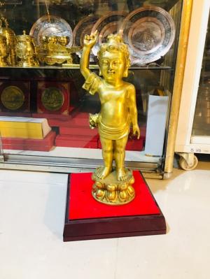 Tượng phật đản sinh cao 35cm