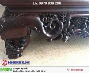 Sập Ngũ Phúc Hàng 2m20 x 1m80 Gỗ gụ