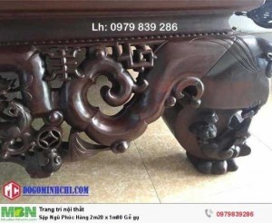 Sập Ngũ Phúc Hàng 2m20 x 1m80 Gỗ gụ