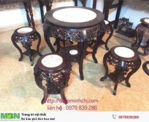 Bộ bàn ghế đôn hoa mai