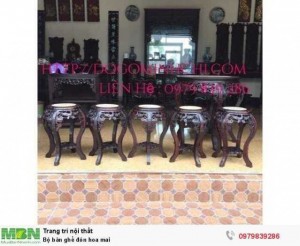 Bộ bàn ghế đôn hoa mai