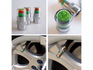 Bộ 4 Nút thông minh giúp cảnh báo áp suất lốp xe giúp đi xe an toàn
