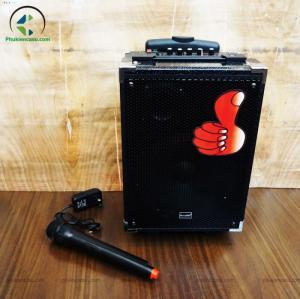 Loa karaoke Kiomic Q8 tặng micro không dây loa kéo mini