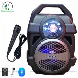 Loa bluetooth karaoke HY02 kèm micro dây loa giá rẻ