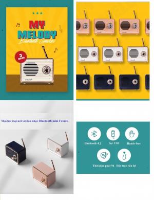 Loa bluetooth mini Fromb-nhập khẩu chính hãng Hàn Quốc